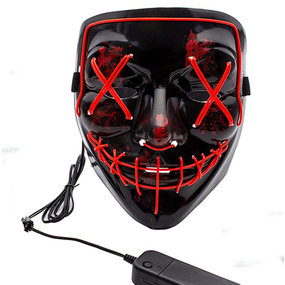 Masquerade Light Up Halloween Purge Mask Bercahaya Dengan 10 Perbedaan Warna