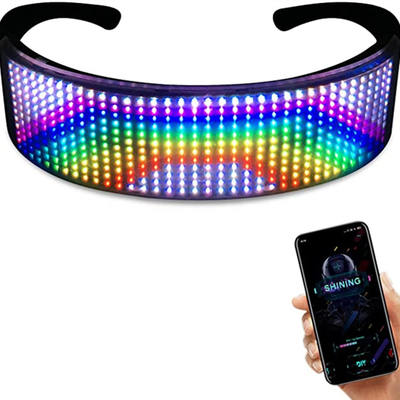 Bluetooth LED Luminous Glasses Program Pesan Animasi Menggambar Equalizer