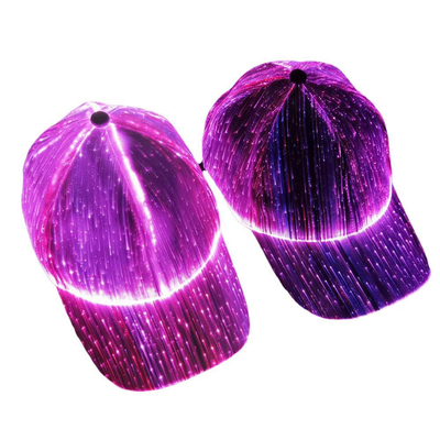 Topi Bisbol LED Bercahaya Dengan 7 Warna Pengisian USB Ringan
