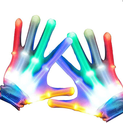 Sarung Tangan Lampu LED Multicolor Luminous Good Gift For Kids White