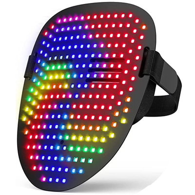 Wajah Mengubah Halloween Led Mask Usb Rechargaeble Untuk Pesta Cosplay
