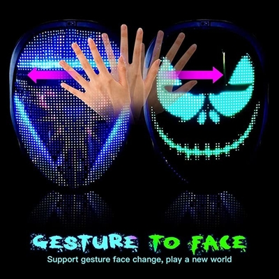 Face Changing Smart LED Face Mask USB Rechargeable Customizable Pattern