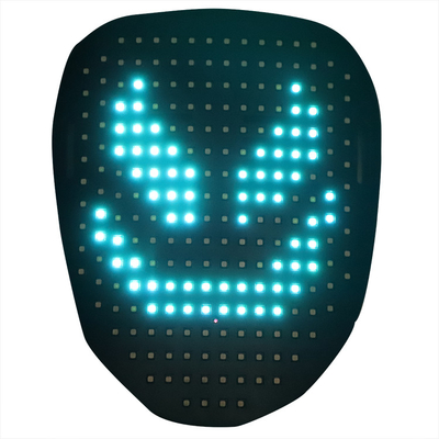 Halloween LED Masker Wajah Dewasa Kontrol Gerakan Wajah Mengubah Pengisian USB Tipe C