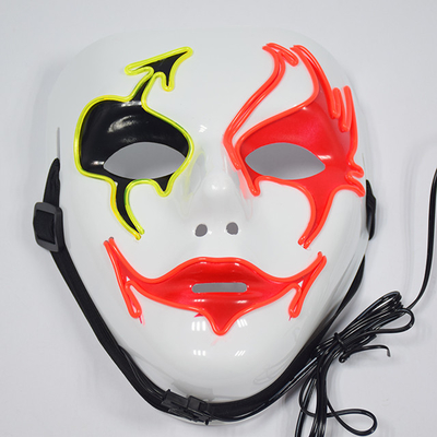 Masker Wajah Horror Halloween LED Dengan Busa Di Dalamnya Nyaman Dipakai