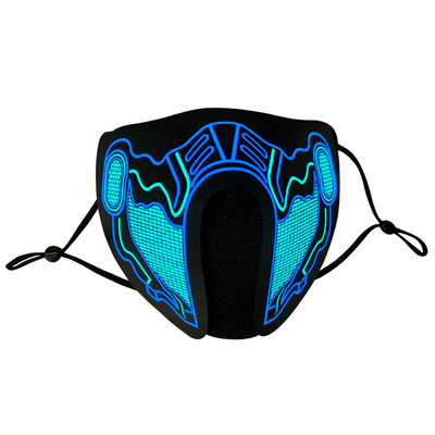 Lebih dari 70 Desain Suara LED Masker Wajah USB Isi Ulang Dapat Disesuaikan