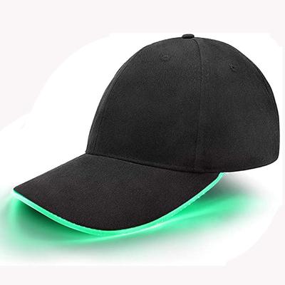 Flash Glow LED Baseball Caps Light Up Hat Untuk Pertunjukan Hip Hop