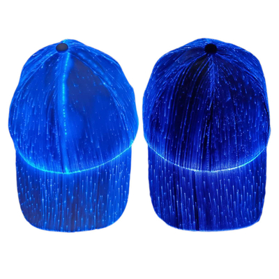 Luminous Glowing Lights White LED Baseball Caps Dengan 7 Warna
