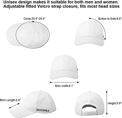 Fiber Optic Luminous LED Baseball Hats USB Rechargeable 7 Glowing Lights