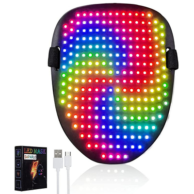 Shining Halloween Led Face Mask Berubah Dengan 50 Pola Untuk Pesta