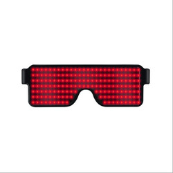 USB Charge Glowing Magic LED Glasses Christmas Flashing Light Neon Rave Glasses