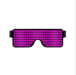USB Charge Glowing Magic LED Glasses Christmas Flashing Light Neon Rave Glasses