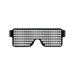 USB Charge Glowing Magic LED Glasses Christmas Flashing Light Neon Rave Glasses