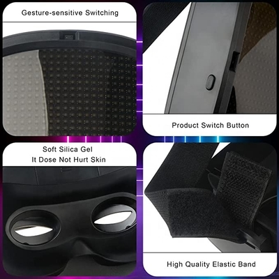 Mengedit Layar LED Masker Wajah Pola DIY Unggah Teks Gambar Kontrol APP