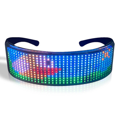 Kacamata Led Programmable Terkendali Aplikasi Dengan Pola Teks Bluetooth DIY